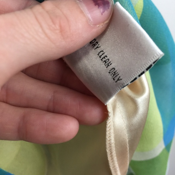 Philip DiCaprio Yellow Abstract Print Silk Dress - Picture 6 of 8